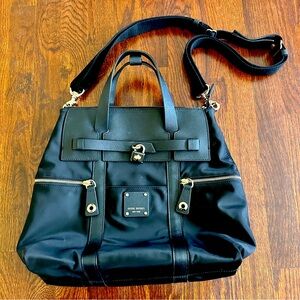 Henri Bendel Jetsetter Large Convertible Backpack Bag Black (DISCONTINUED!)